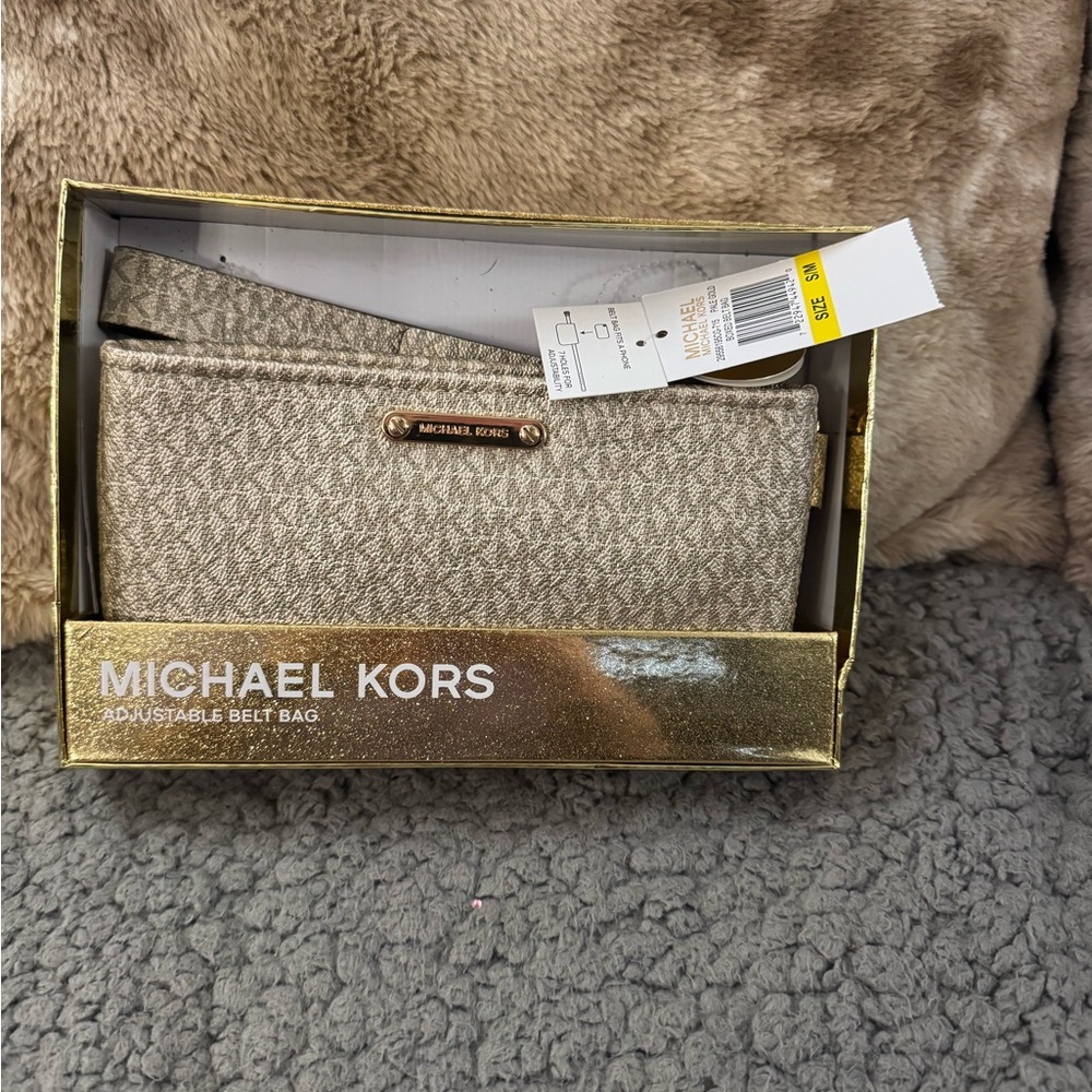 Michael Kors Gold Belt Bag